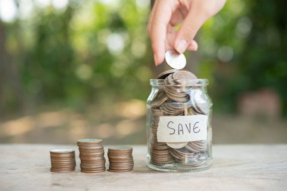 image of saving money